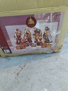 lot 293 image: Poly Resin Nativity Set See Photos...