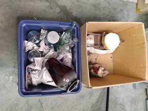 lot 654 image: Vintage Bottles & Outdoor Dcor S...