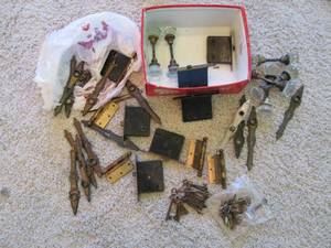 lot 401 image: Large lot of Antique door hardware....
