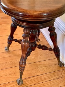 Antique Piano Stool