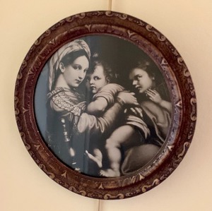 Vintage Circular Framed Picture