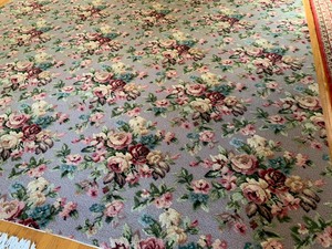 Large Vintage Floral Area Rug