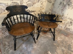 Two Vintage Chairs (One needs Repair)