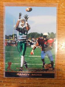 lot 46 image: 1998 Press Pass Randy Moss Rookie Card #5