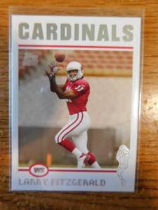 lot 49 image: 2004 Topps Larry Fitzgerald Rookie Card #360