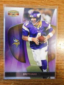 lot 53 image: 2009 Donruss Brett Favre Card #89 - 1st Vikings Card made of the All time Great. HOT CARD