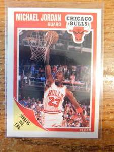 lot 63 image: 1989 Fleer Michael Jordan #21 The GOAT LK
