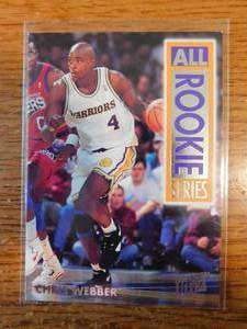 lot 71 image: 1993 Ultra Chris Webber Rookie Card #15 - All Rookie Series