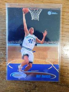 lot 76 image: 1998 Stadium Club Dirk Nowitzki Rookie Card #202 Mint Condition