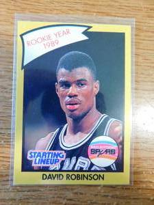 lot 87 image: 1990 Starting Lineup David Robinson Rookie Card- LK - RARE CARD