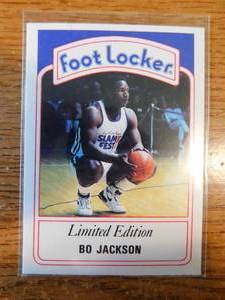 lot 88 image: 1991 Foot Locker Bo Jackson Rookie Card - Basketball - Super Tough Card to Find