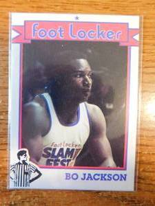 lot 89 image: 1991 Foot Locker Bo Jackson Rookie Card - Basketball - Super Tough Card to Find