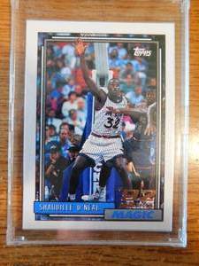 lot 90 image: 1992 Topps Shaquille ONeal Rookie Card #362 - LK