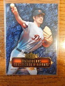 lot 99 image: 2006 Fleer Justin Verlander Rookie Card #RS-JV - Rookie Sensation