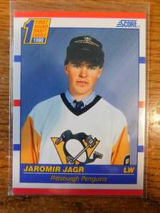 lot 112 image: 1990 Score Jaromir Jagr Rookie Card #428
