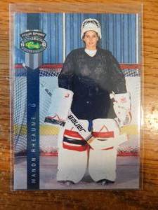 lot 115 image: 1992 Classic Manon Rheaume Rookie Card #224 - Short Print Card.