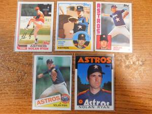 lot 116 image: 1982-86 Topps Nolan Ryan Card lot of 5