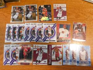 lot 122 image: (21) Lebron James Basketball Card Lot