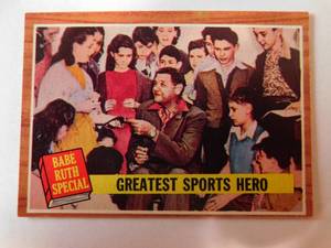 lot 131 image: 1962 Topps Babe Ruth Card #143