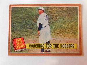 lot 146 image: 1962 Topps Babe Ruth Card #142