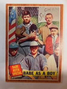 lot 150 image: 1962 Topps Babe Ruth Card #135