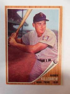lot 153 image: 1962 Topps Harmon Killebrew Card #70