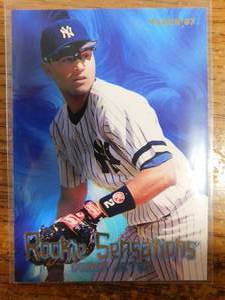 lot 164 image: 1997 Fleer Derek Jeter Rookie Sensations Card #7