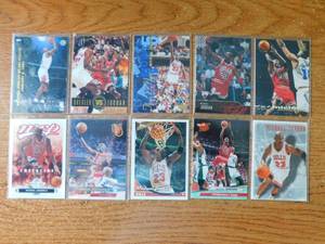 lot 175 image: (10) Michael Jordan Basketball Card Lot