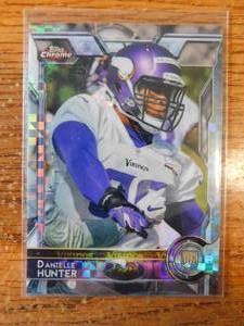 lot 183 image: 2015 Topps Chrome Xfractor Danielle Hunter Rookie Card #173