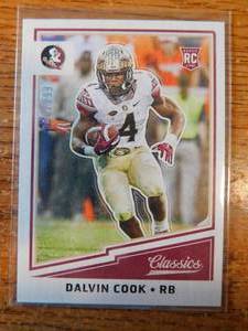 lot 184 image: 2017 Classics Dalvin Cook Rookie Card #223 Serial Numbered 98299