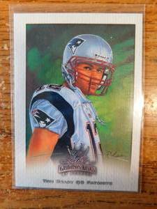 lot 190 image: 2002 Gridiron Kings Tom Brady Card #55