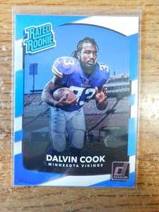 lot 191 image: 2017 Donruss Dalvin Cook Rookie Card #343