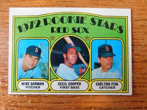 lot 200 image: 1972 Topps Carlton Fisk Rookie Card #79 OK Condition