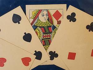 lot 22 image: Authentic Civil War Era Playing Cards