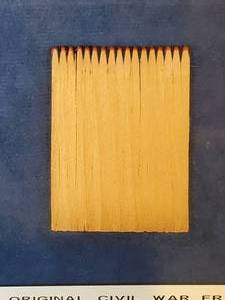 lot 23 image: Authentic Civil War Era Wooden Matches Strip
