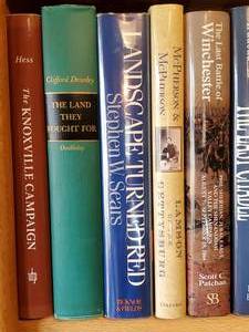 lot 160 image: (1) Shelf of Civil War Books From Personal Library