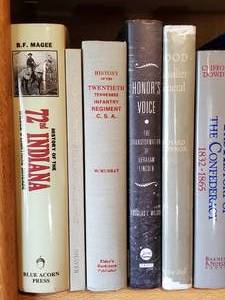 lot 163 image: (1) Shelf of Civil War Books From Personal Library