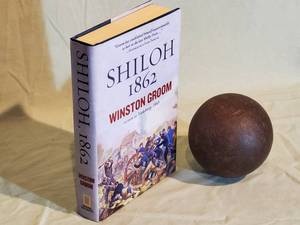 lot 132 image: (1) Civil War Book & (1) Civil War Cannon Ball