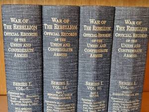 lot 194 image: (4) Civil War Reference Books War of The Rebellion Official Records of The Union & Confederate Armies