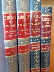 lot 195 image: (4) Books on Lincoln The President