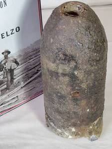 lot 208 image: (1) Civil War Book & (1) Civil War Artillery Round 7 Tall