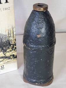 lot 210 image: (1) Civil War Book & (1) Civil War Artillery Round 7 Tall