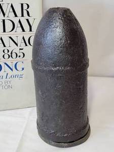 lot 235 image: (1) Civil War Book & (1) Civil War Artillery Projectile 6-12 Tall
