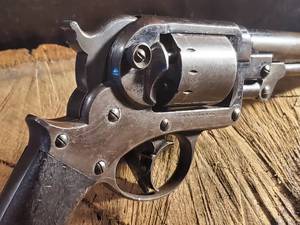 lot 112 image: Matching Serial Numbers .44 Caliber Military Model Starr Civil War Revolver