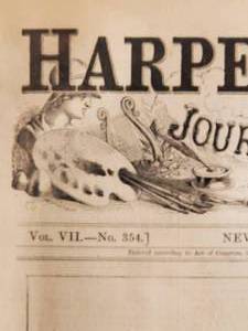 lot 99 image: Framed Civil War Newspaper Dated Oct 10, 1863
