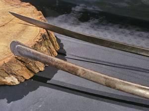 lot 9 image: Civil War Era Unmarked 1860 Cavalry Saber with Scabbard