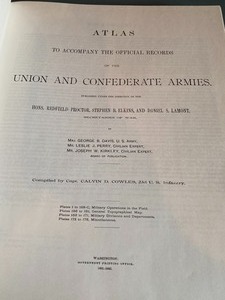 lot 285 image: Book The Official Military Atlas of the Civil War 1983