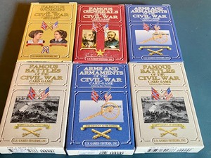 lot 287 image: Six Civil War Themed Card Games