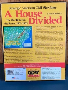 lot 309 image: Strategic War Game A House Divided The War Between the States, 1861-1865