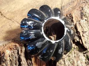 lot 85 image: Non Excavated Taylor Pattern Artillery Shell Fuse Flame Concentrator Hood